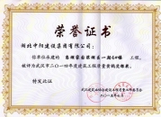 戀湖家園濱湖區(qū)4#樓建筑工程質(zhì)量黃鶴杯銀獎(jiǎng)